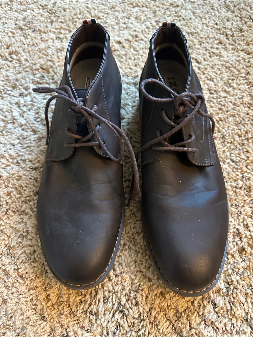 Izod Brown Leather Chukka Boots